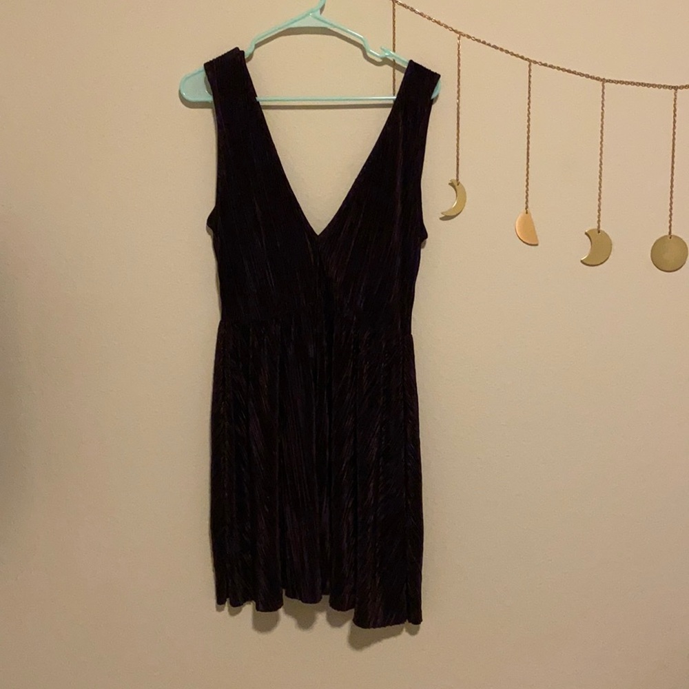 Divided H&M Dark purple deep V dress - Size 8